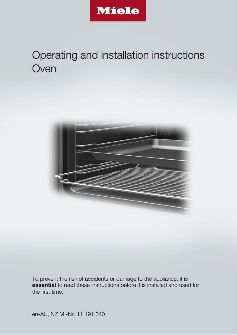 Page 1 de la notice Manuel utilisateur Miele H 7264 BP