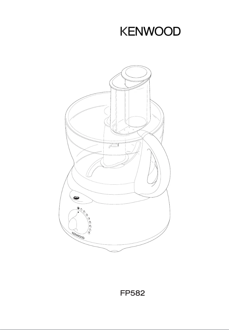 Page 1 de la notice Manuel utilisateur Kenwood FP582