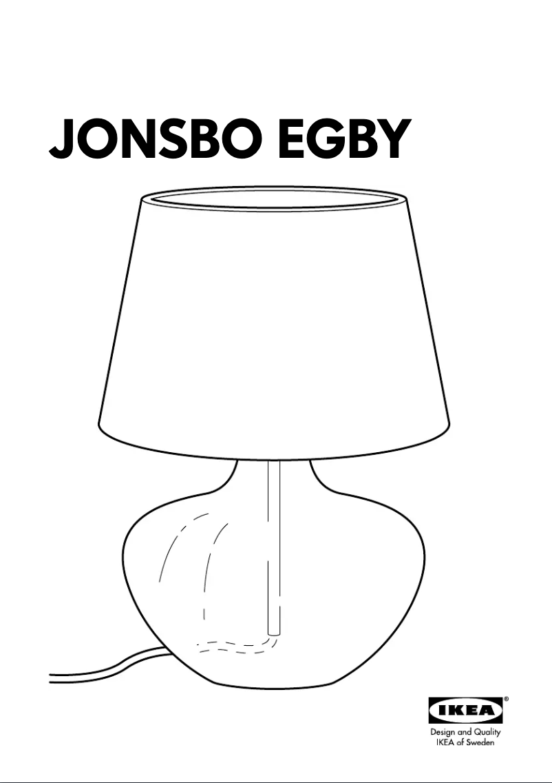 Image de la première page du manuel de l'appareil JONSBO EGBY