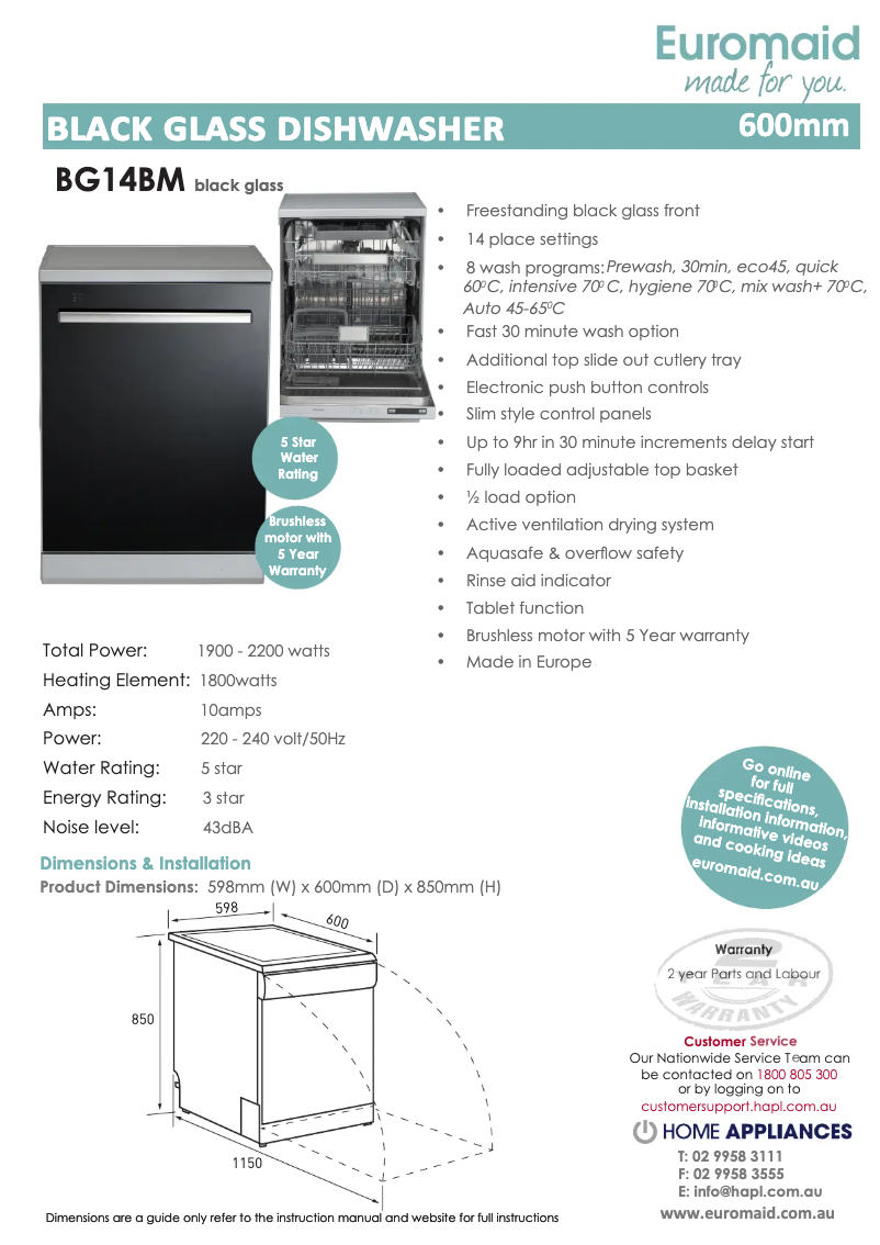 Image de la première page du manuel de l'appareil BG14BM