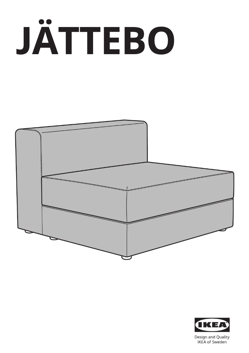 Page 1 de la notice Manuel utilisateur Ikea JÄTTEBO 005.289.16