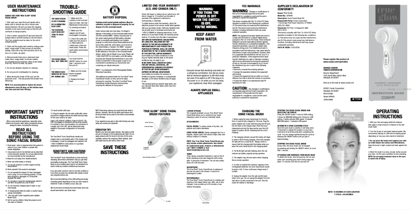 Image de la première page du manuel de l'appareil SFB5RX