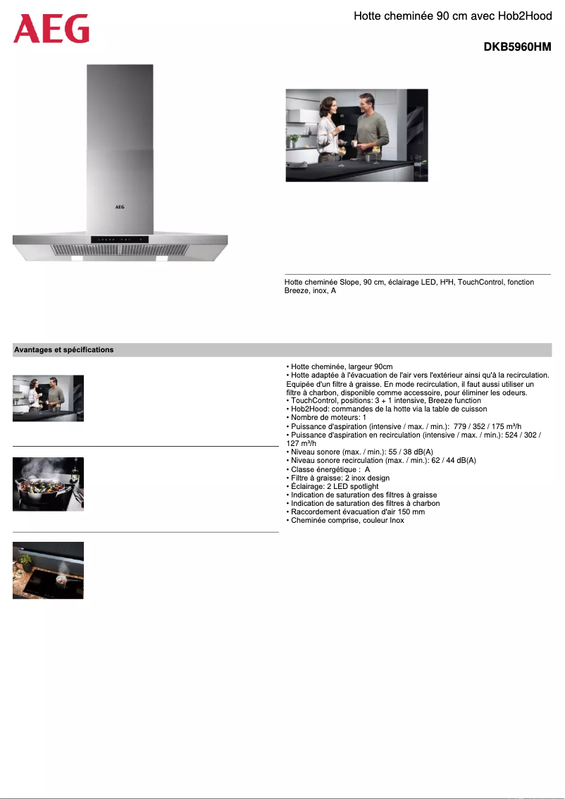 Image de la première page du manuel de l'appareil DKB5960HM