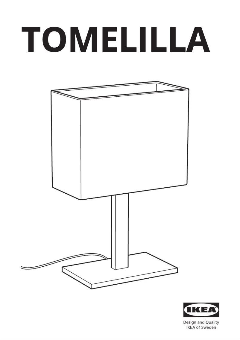 Image de la première page du manuel de l'appareil TOMELILLA 804.504.14