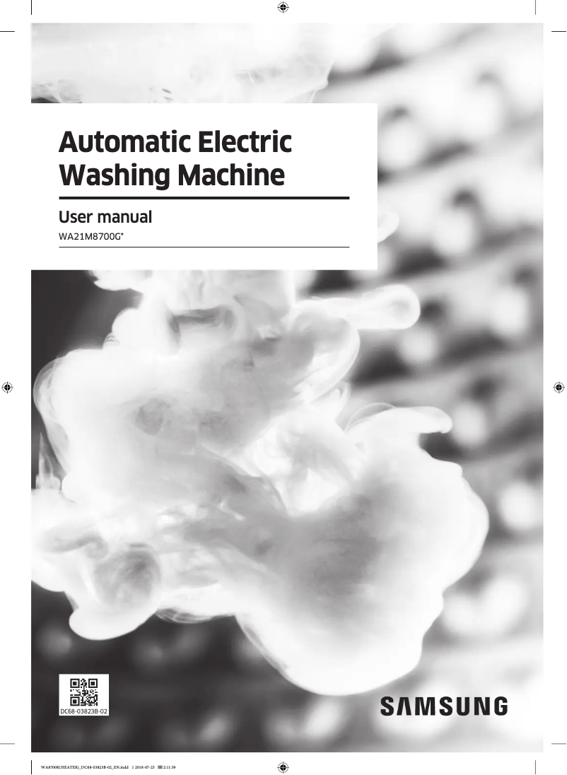 Image de la première page du manuel de l'appareil WA22M8700GV