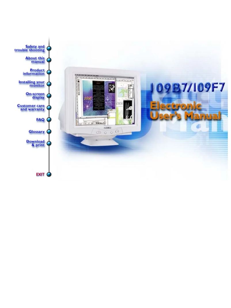 Page 1 de la notice Manuel utilisateur Philips 109B76