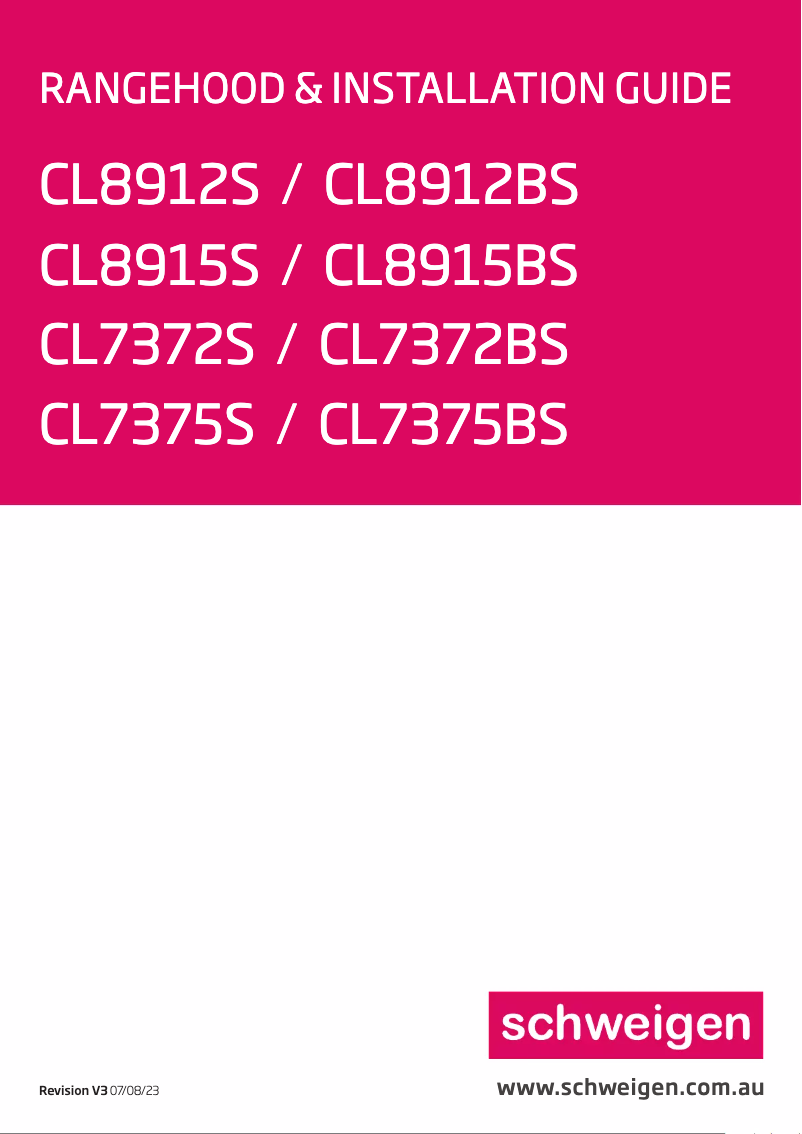 Image de la première page du manuel de l'appareil CL8915BS