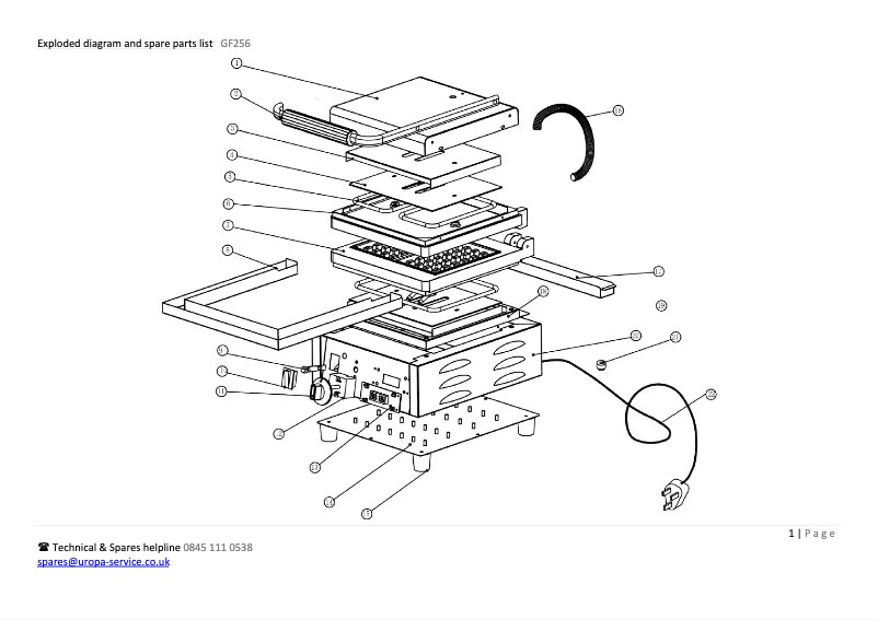 Page 1 de la notice Schéma de câblage Buffalo GF256