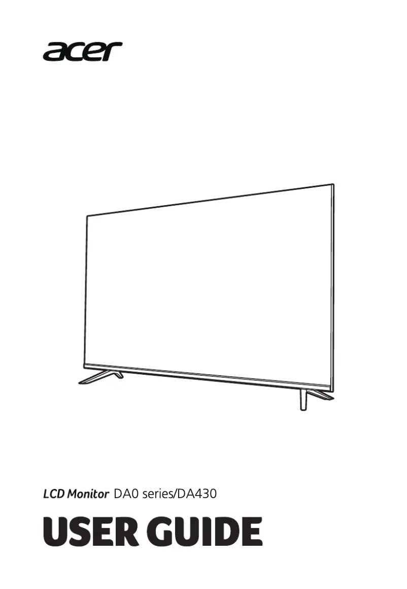 Page n°1 - Guide de démarrage rapide Acer DA430