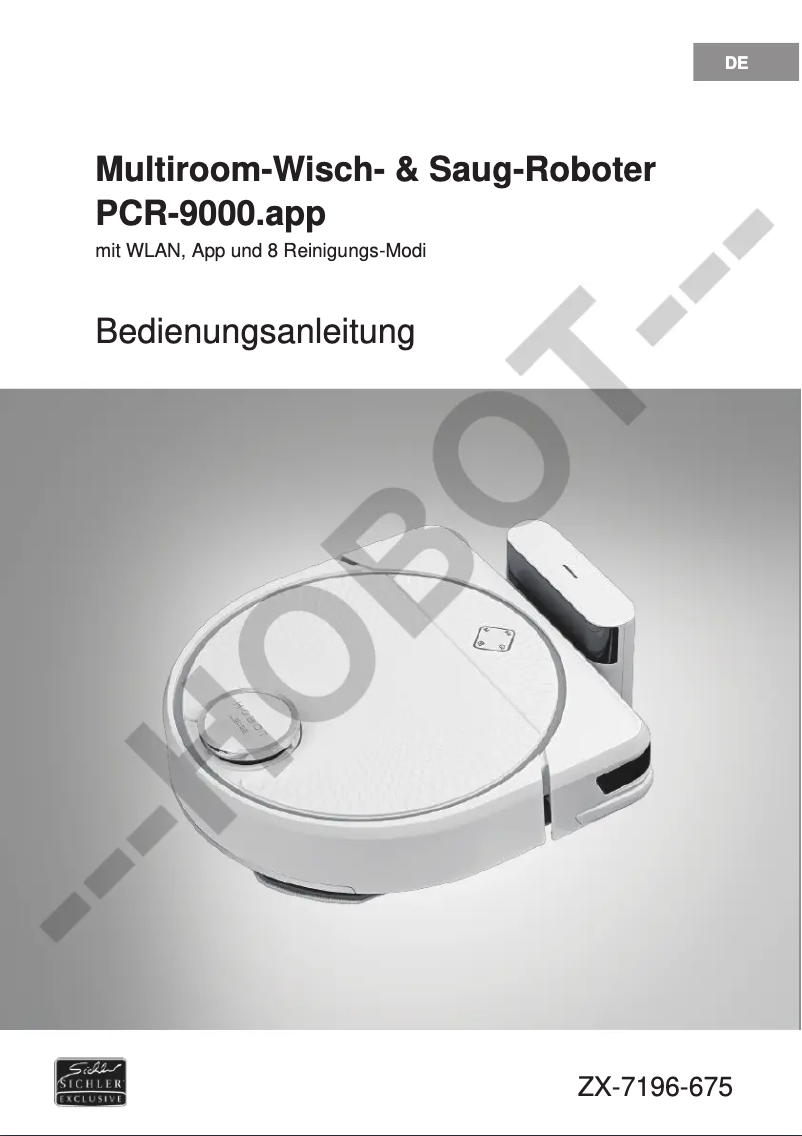 Page 1 de la notice Manuel utilisateur Hobot LEGEE-D7