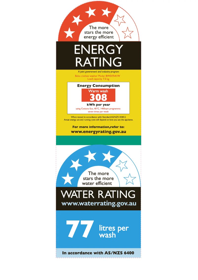 Image de la première page du manuel de l'appareil BWD7541W