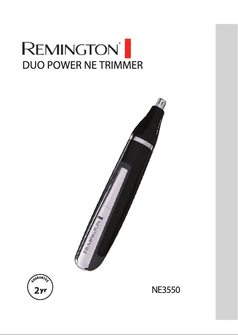 Página 1 del manual Manual de usuario Remington Duo Power NE3550