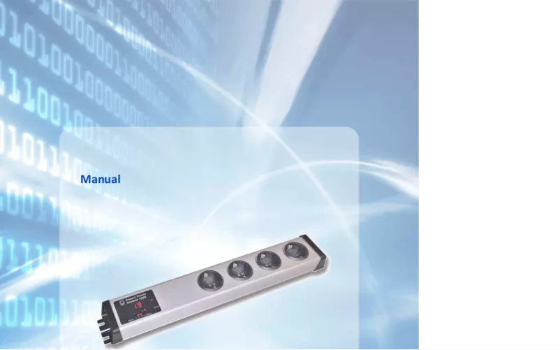 Image de la première page du manuel de l'appareil Expert Power Control 1202