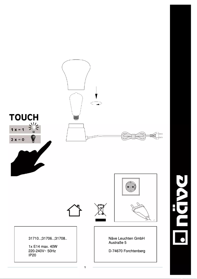 Page n°1 - Manuel utilisateur Näve Kerry