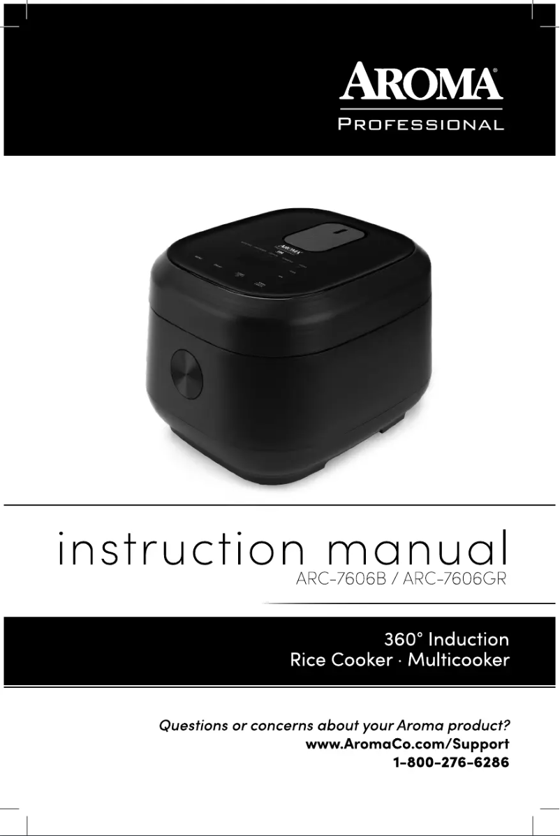 Page 1 de la notice Manuel utilisateur Aroma ARC-7606B