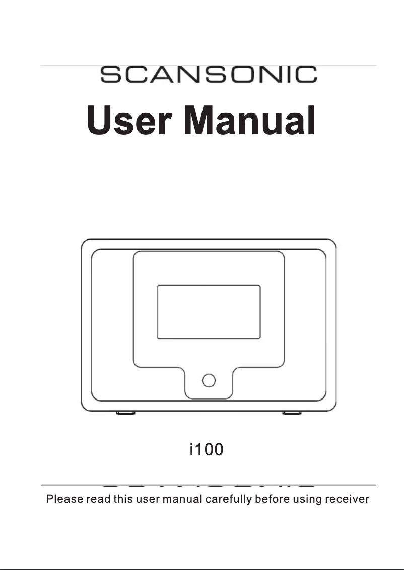 Page 1 de la notice Manuel utilisateur Scansonic i100