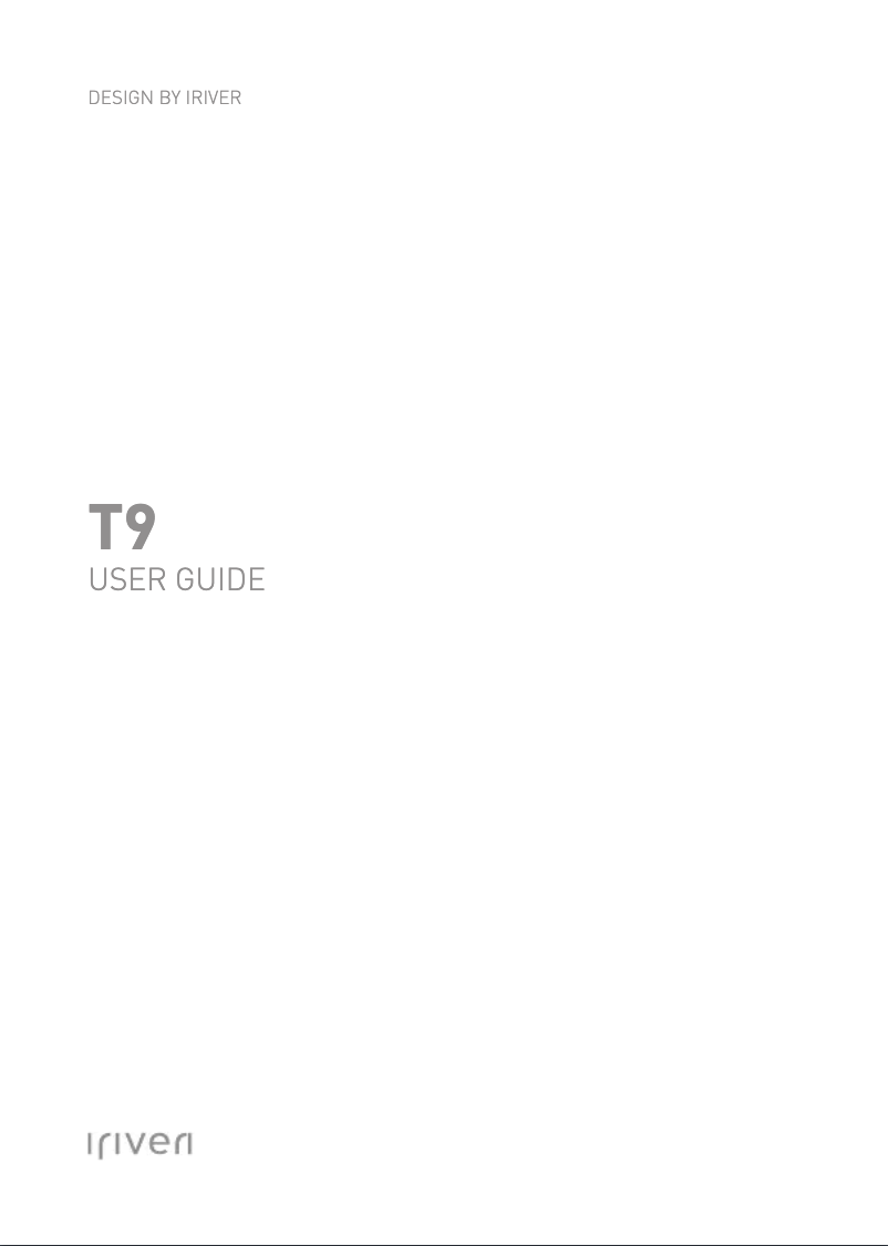 Page 1 de la notice Manuel utilisateur iRiver T9