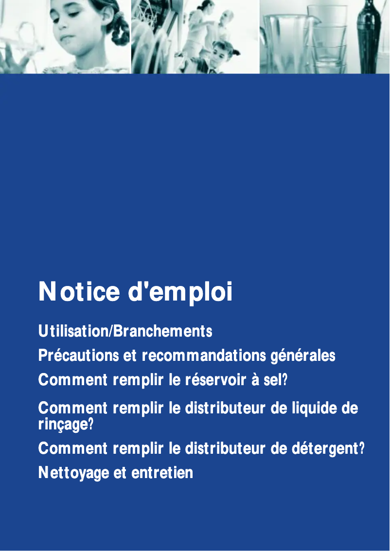 Page 1 de la notice Manuel utilisateur Bauknecht GSF bolero