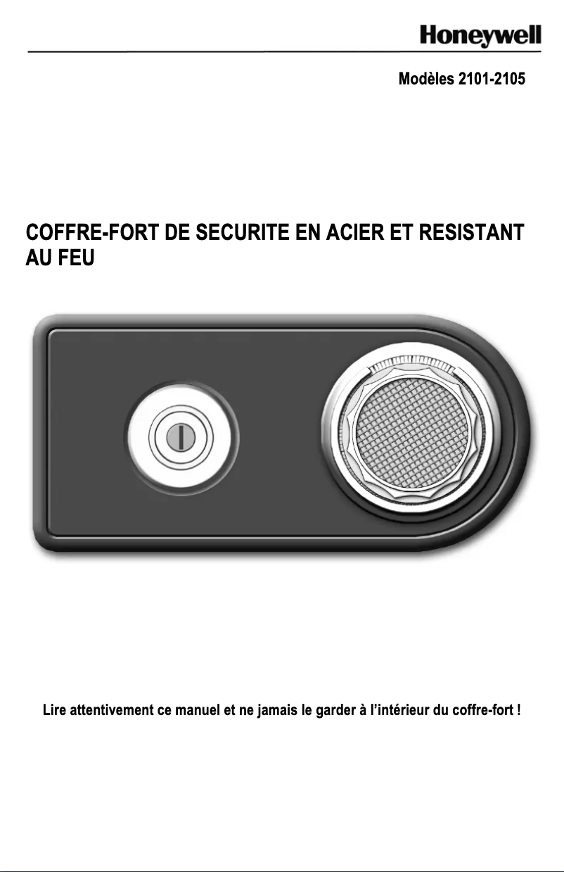 Page n°1 - Manuel utilisateur Honeywell 2105