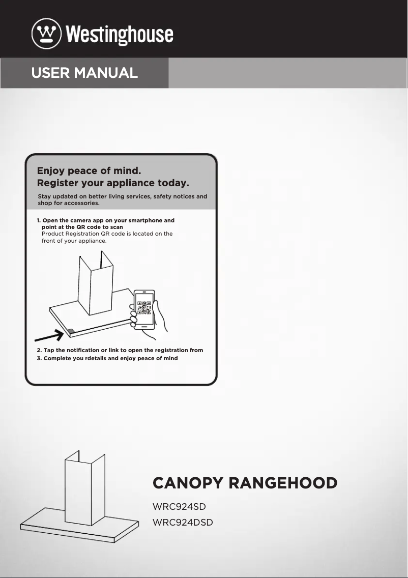 Image de la première page du manuel de l'appareil WRC924SD