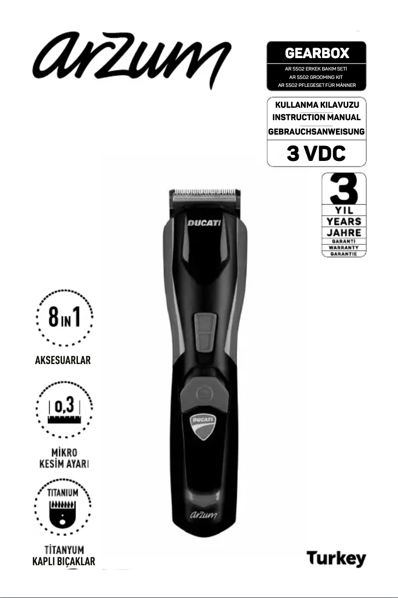 Page 1 de la notice Manuel utilisateur Arzum AR5502