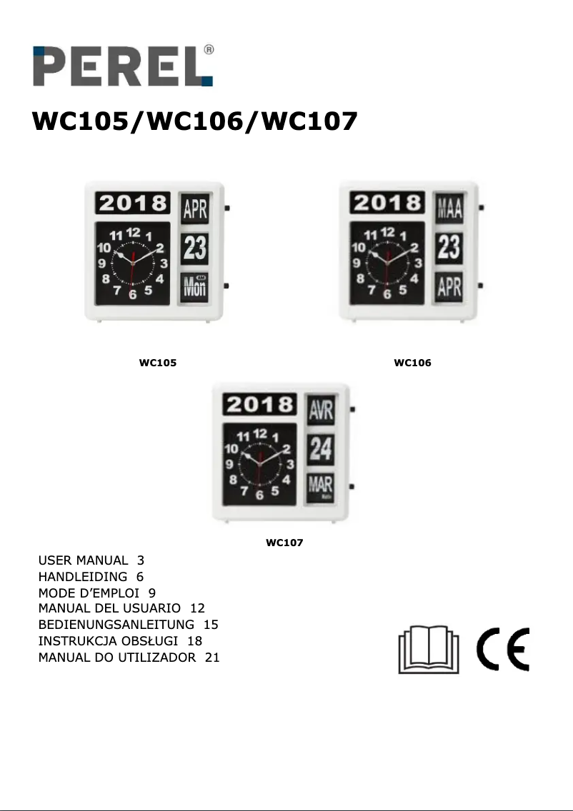Image de la première page du manuel de l'appareil WC107