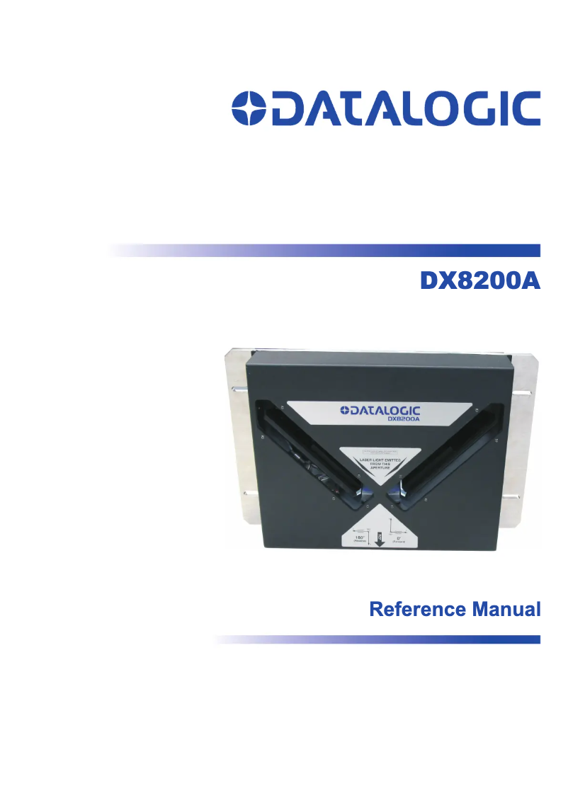 Page 1 de la notice Manuel utilisateur Datalogic DX8200A-3010