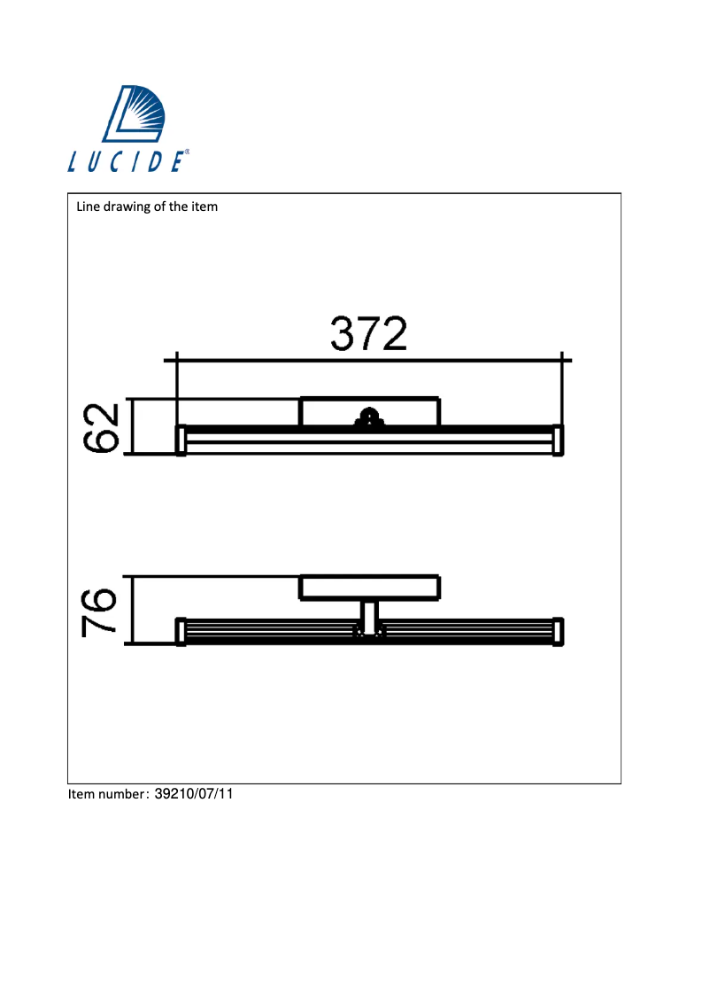 Page 1 de la notice Manuel utilisateur Lucide Belpa 39210/07/11