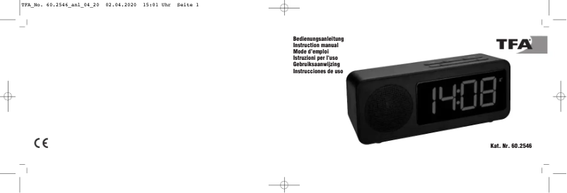 Image de la première page du manuel de l'appareil Tune 60.2546