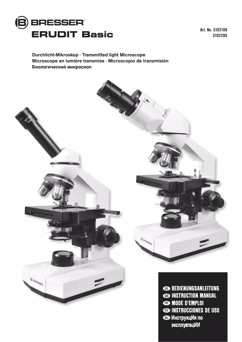 Página 1 del manual Manual de usuario Bresser Erudit