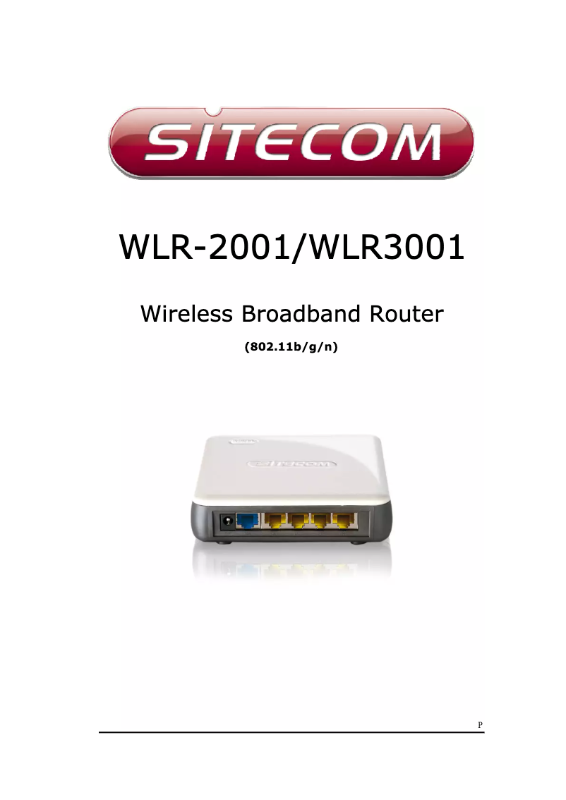 Page n°1 - Manuel utilisateur Sitecom N300 X3