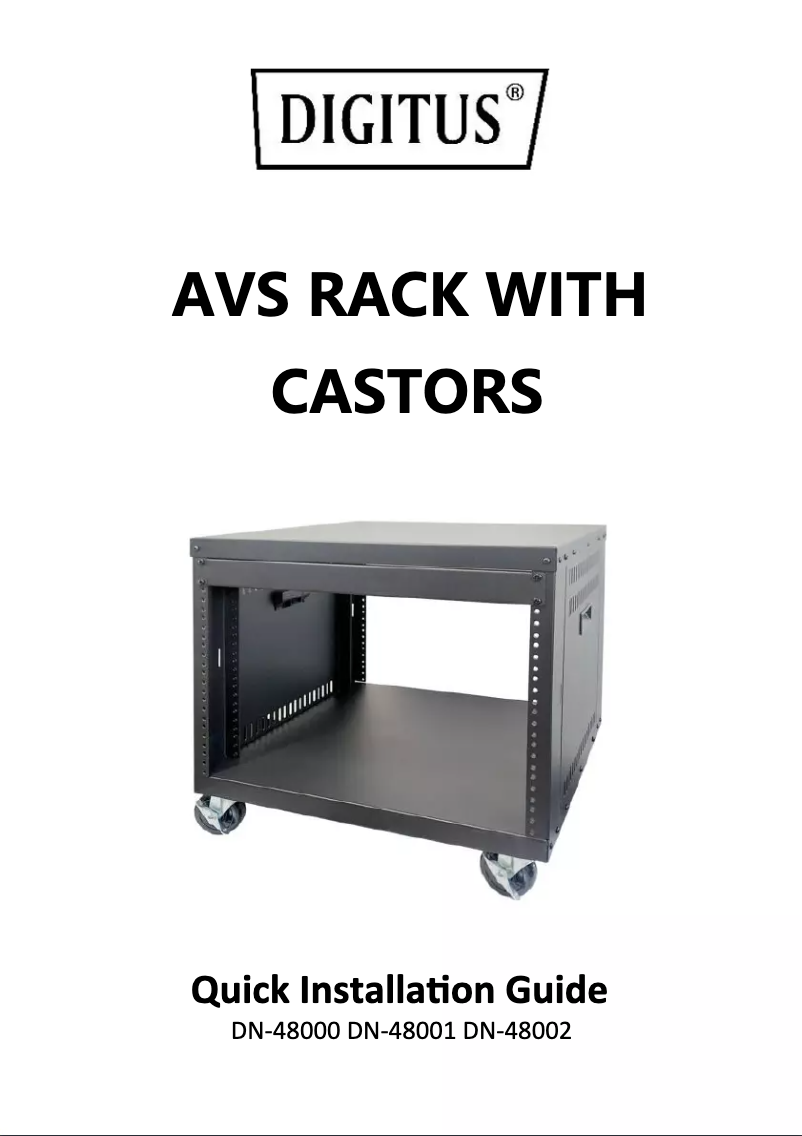 Page 1 de la notice Manuel utilisateur Digitus DN-48000