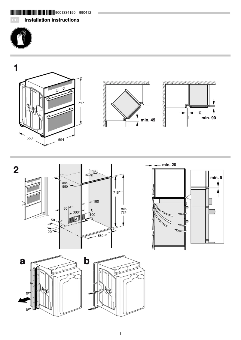 Page n°1 - Guide d'installation Siemens NB535ABS0B