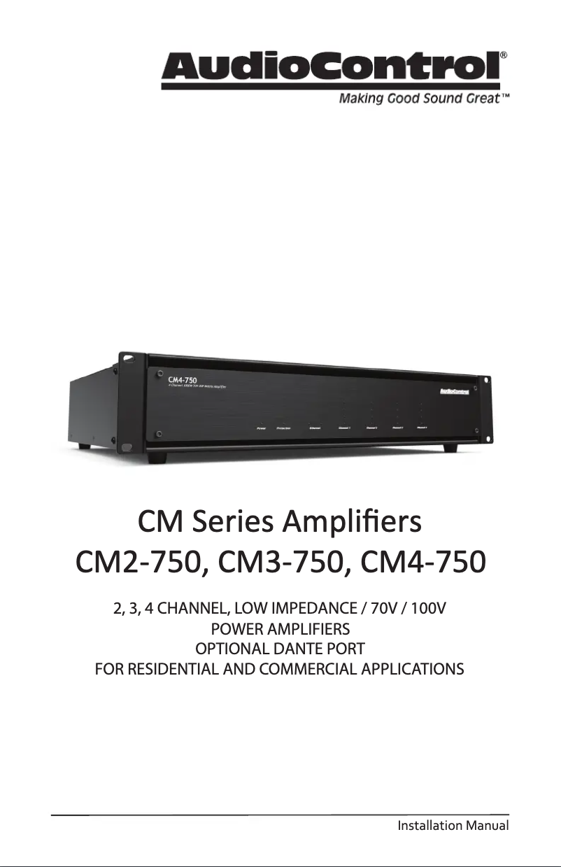 Image de la première page du manuel de l'appareil CM4-750