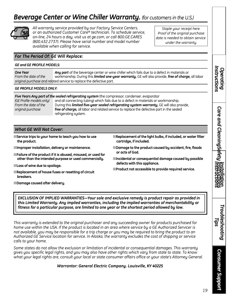 Image de la première page du manuel de l'appareil GWS04HAESS