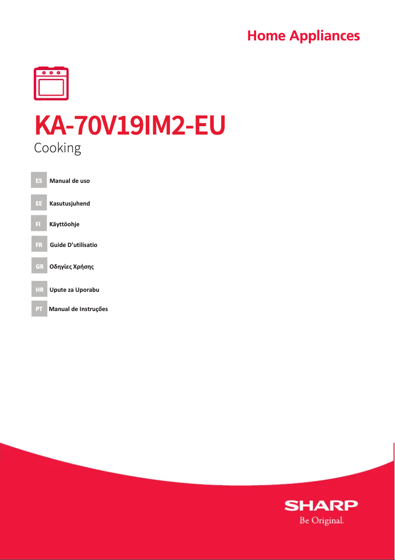 Image de la première page du manuel de l'appareil KA-70V19IM2-EU