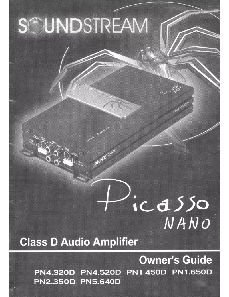 Page n°1 - Manuel utilisateur Soundstream Picasso Nano PN5.640D