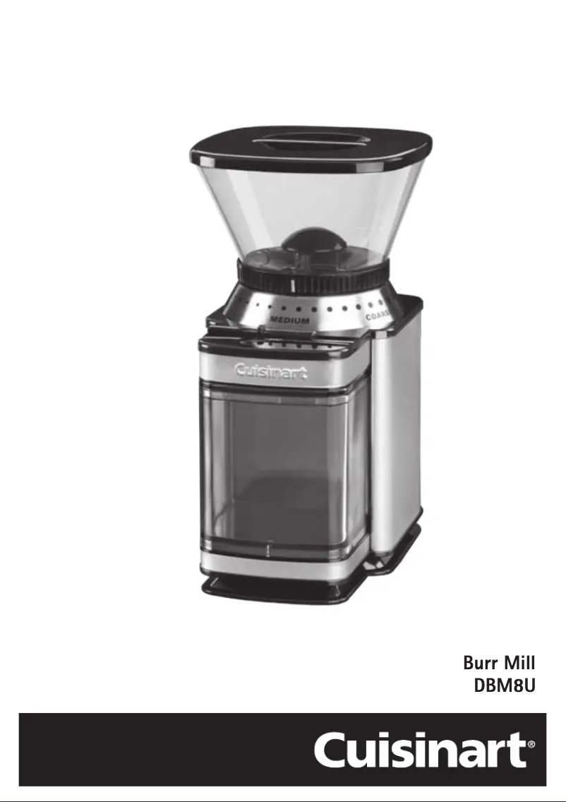 Página 1 del manual Manual de usuario Cuisinart DBM8U