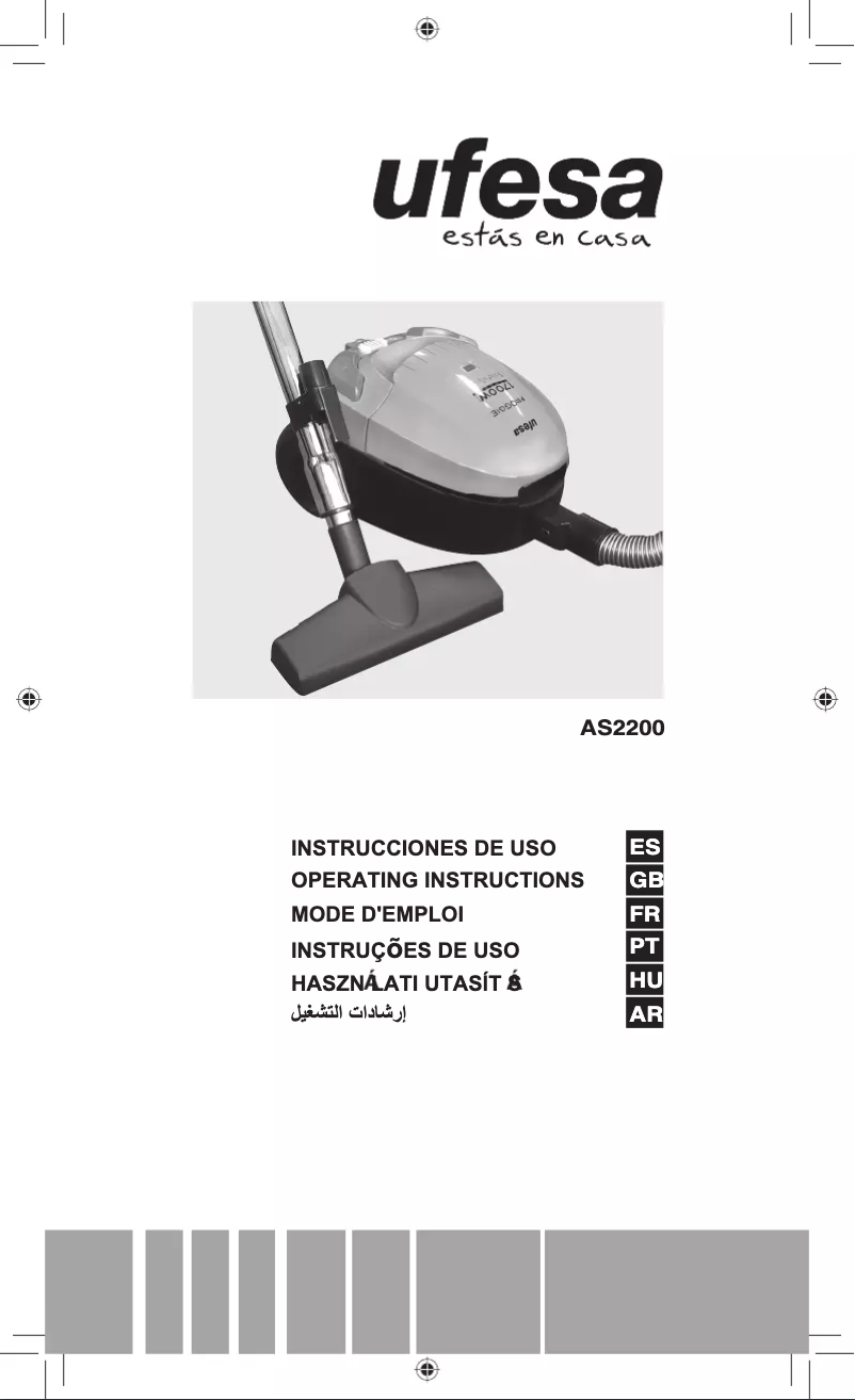 Page 1 de la notice Manuel d'utilisation et d'entretien Ufesa AS2200