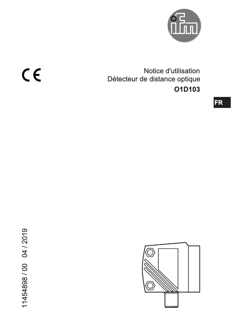 Image de la première page du manuel de l'appareil O1D103