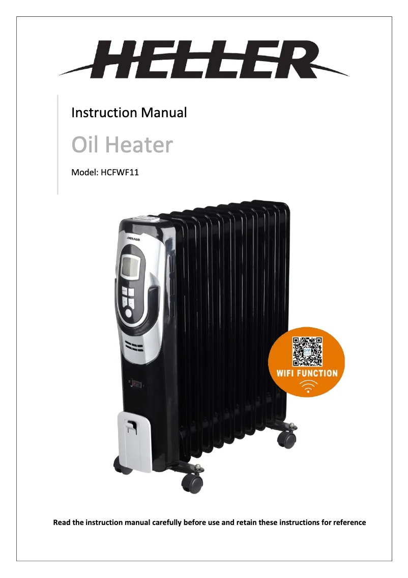Page 1 de la notice Manuel utilisateur Heller HCFWF11