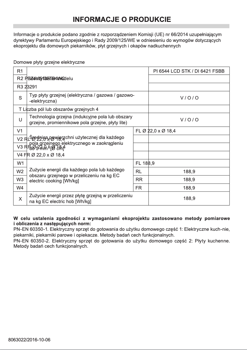 Image de la première page du manuel de l'appareil PI6544LCDSTK