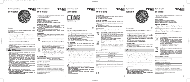 Page 1 de la notice Manuel utilisateur TFA Diamond 60.3063.04