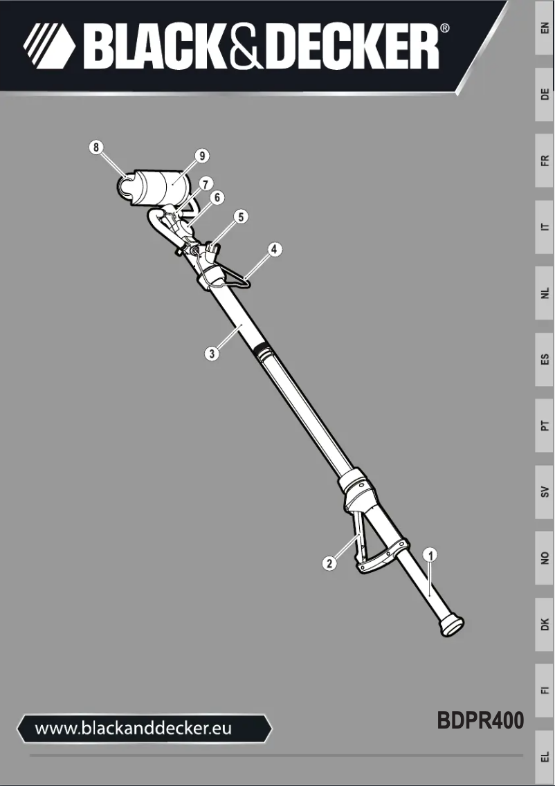 Página 1 del manual Manual de usuario Black & Decker BDPR400