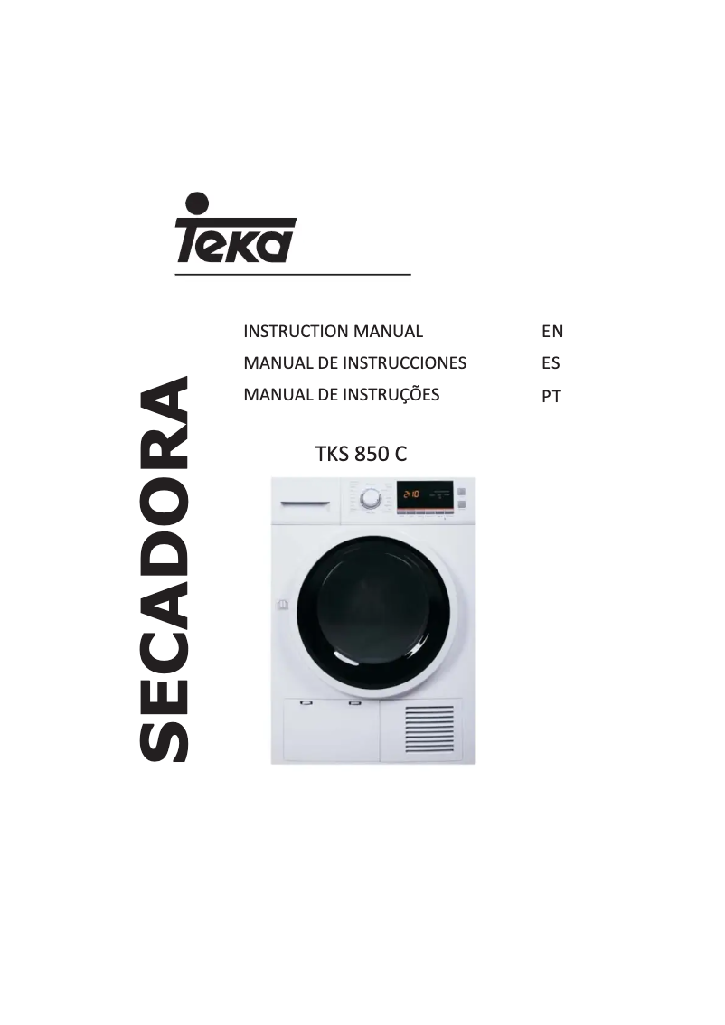 Page n°1 - Manuel utilisateur Teka TKS 850 C BL