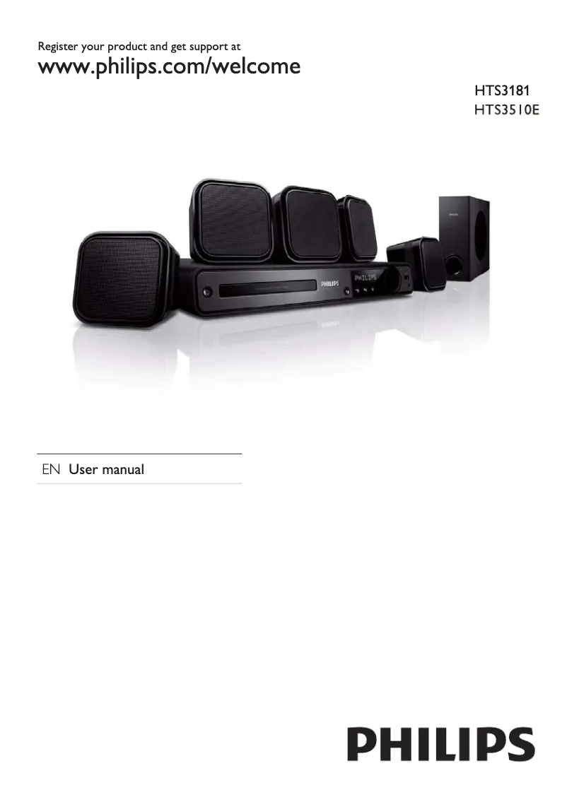 Imagen de la primera página del manual del dispositivo HTS3510E