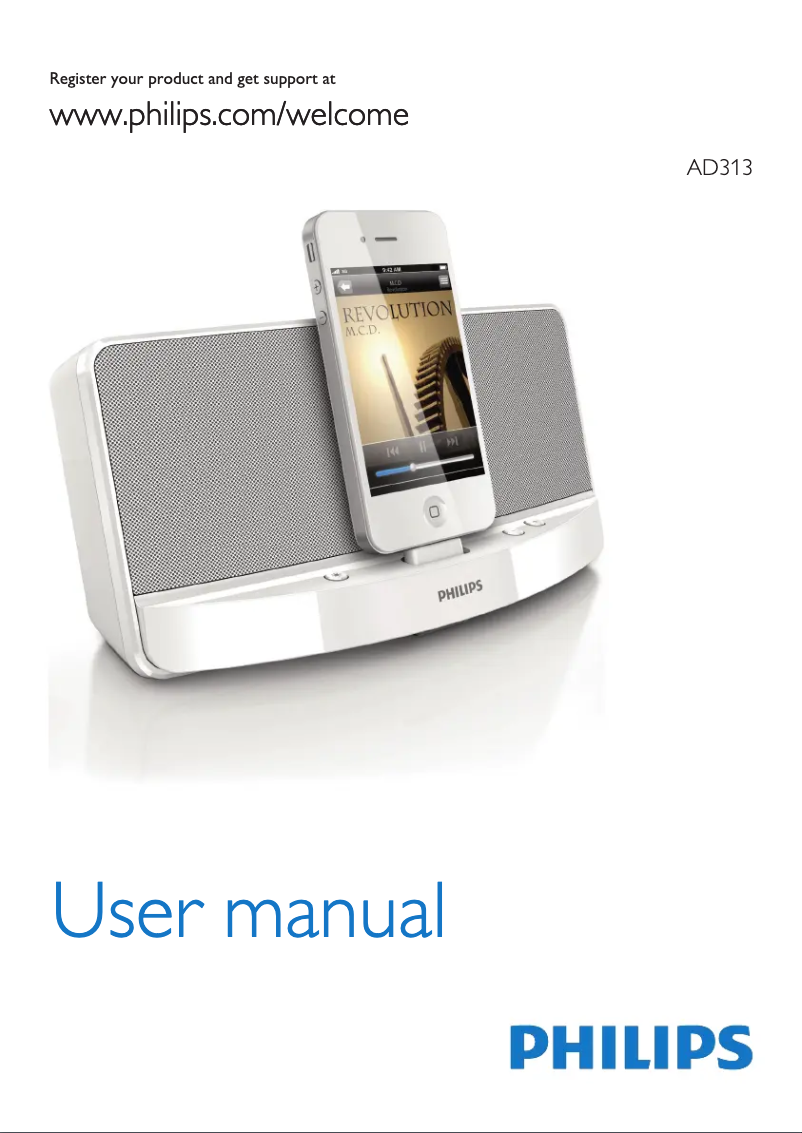 Página 1 del manual Manual de usuario Philips AD313
