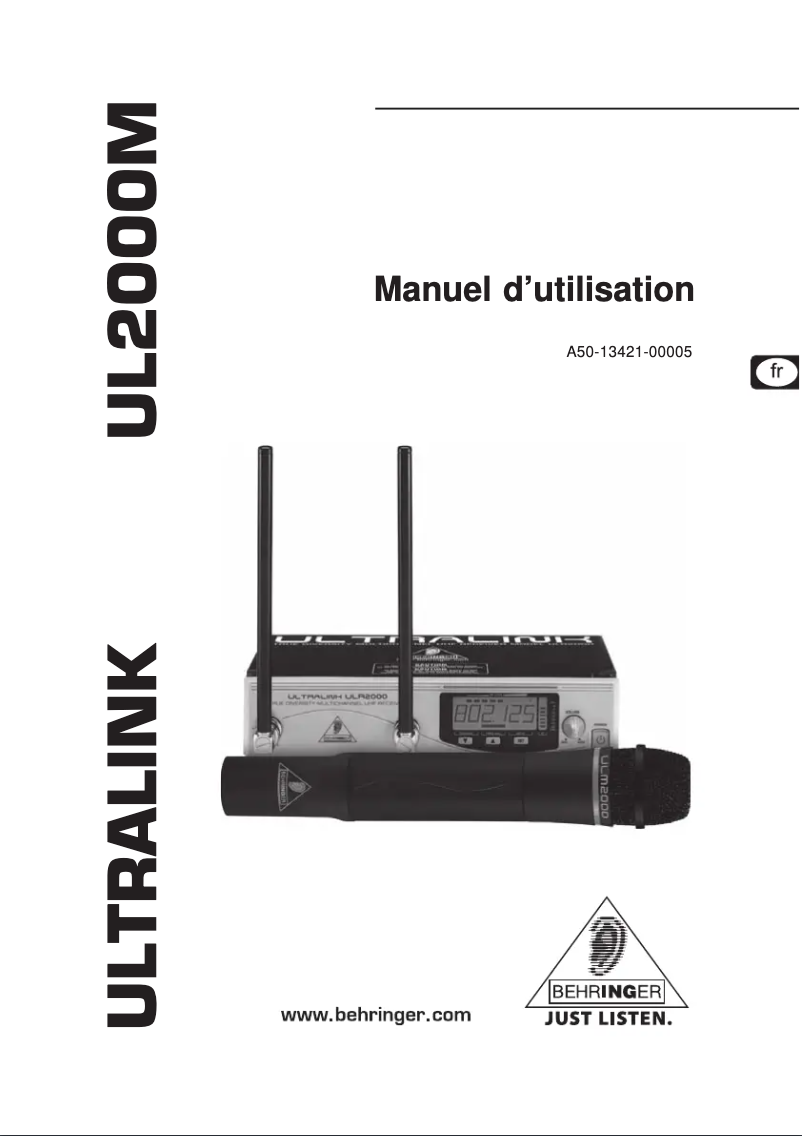 Page n°1 - Manuel utilisateur Behringer Ultralink UL2000M