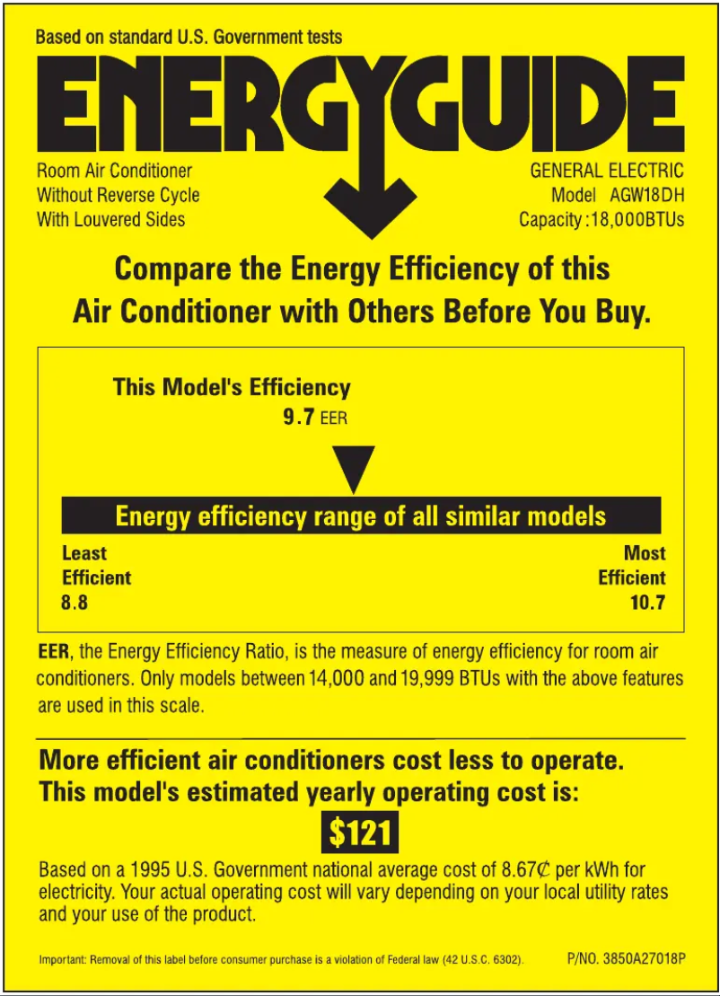 Image de la première page du manuel de l'appareil AGW18DH