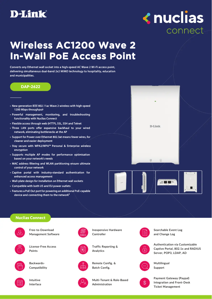 Image de la première page du manuel de l'appareil DAP-2622